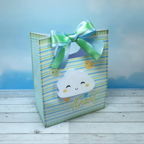 Arquivo de Corte Digital Chuva de Amor Menino Azul Luxo