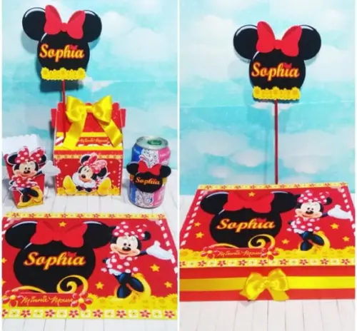 Arquivo Silhouette Festa na Escola Minnie Luxo