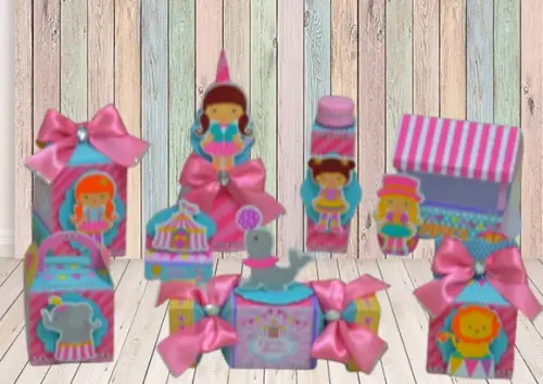 Arquivo Digital Silhouette Circo Menina Candy Luxo