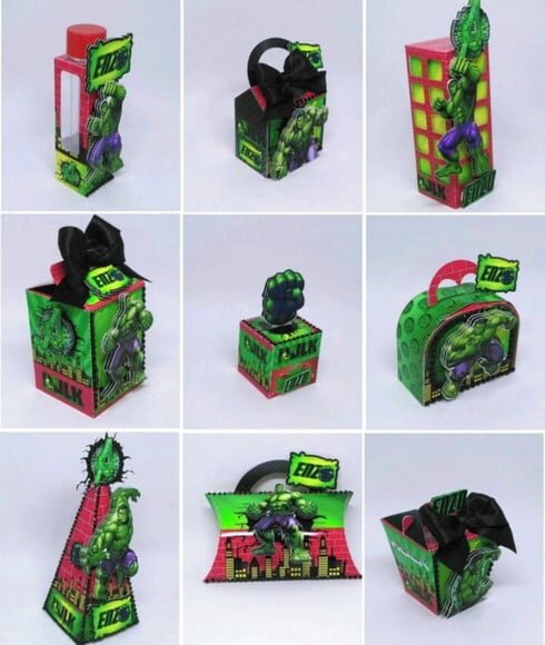 Arquivo Caixa Silhouette Hulk
