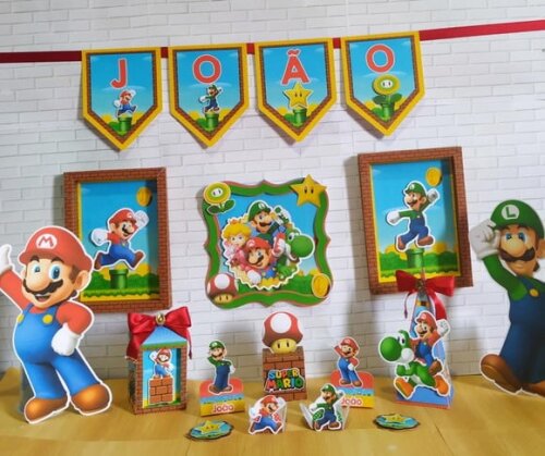 Arquivo Digital Silhouette Festa Super Mario Studio e pdf
