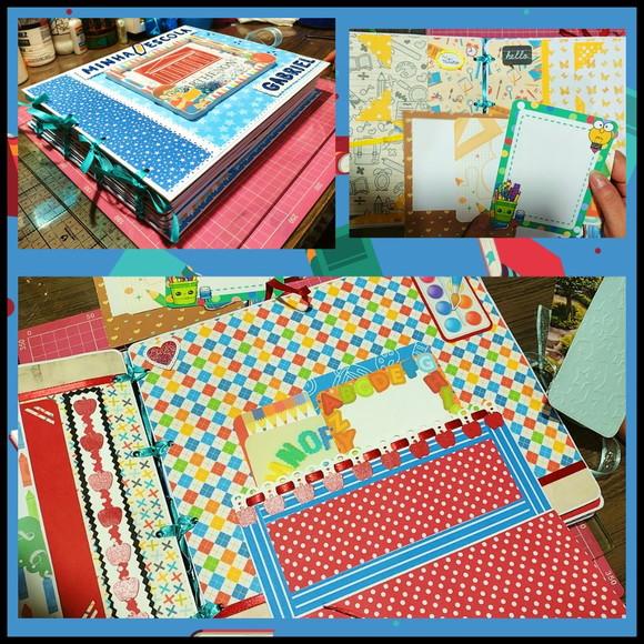 Álbum de Fotos Personalizada Minha Escola Gigante com Caixa