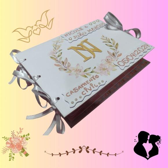 Álbum de Fotos Personalizado Casamento Cívil