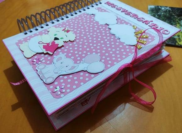 Álbum Mesversário Rosa