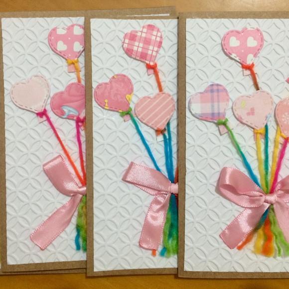 Cartões de Aniversário - Corações Azuis e Rosas
