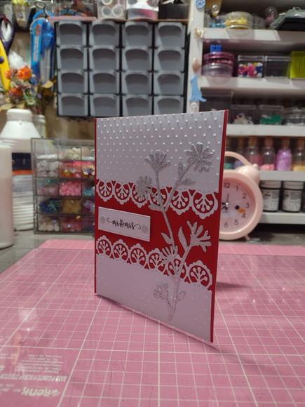 Convite de Casamento - Celebração em Vermelho e Prata