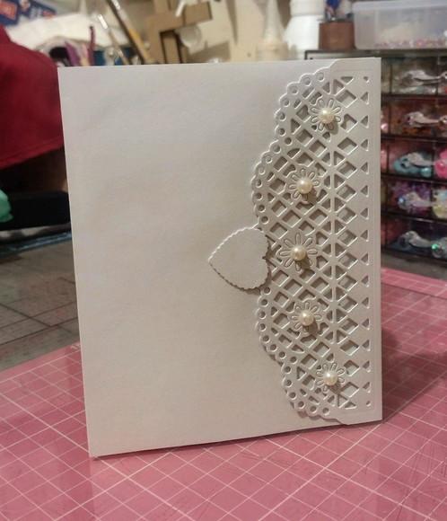 Convite de Casamento Pureza em Pérolas