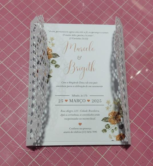 Convite de Casamento - Renda do Amorzinho