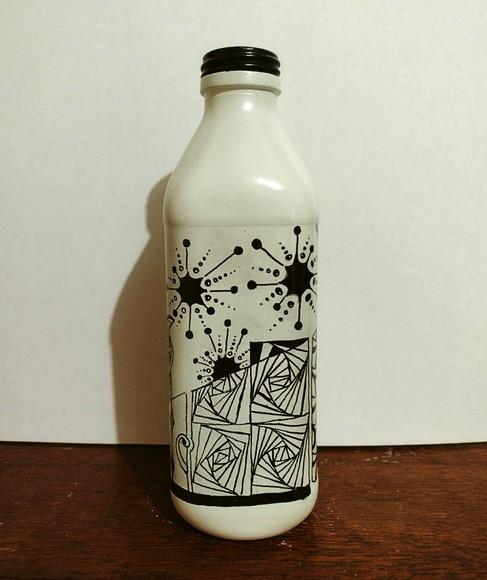 Garrafa Decorativa Zentangle I