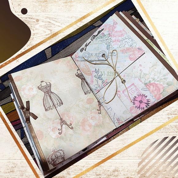Scrapbook Vintage 2022 (álbum de Fotos com Papéis Especiais)