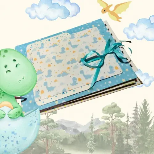 Álbum de Fotos Personalizado Dino Baby