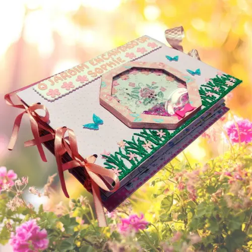 Álbum de Fotos Personalizado Jardim Encantado