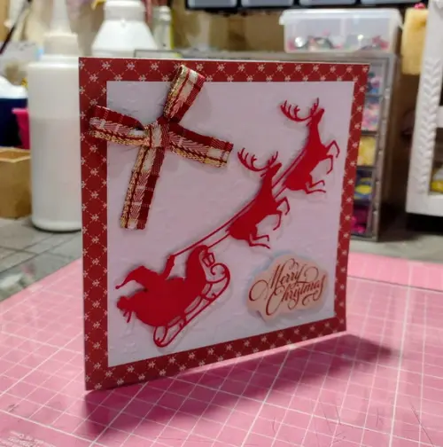 Cartão de Natal - Trenó de Papai Noel