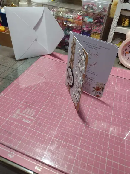 Convite de Casamento - Elegância Dourada