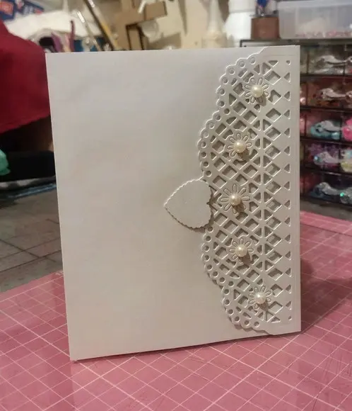 Convite de Casamento Pureza em Pérolas