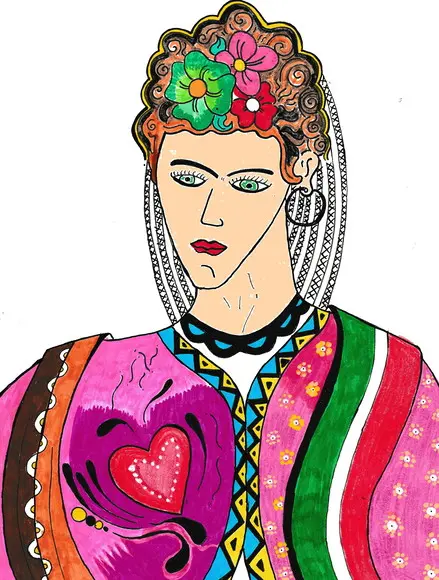Garrafa Decorativa - Uma Frida Brasileira