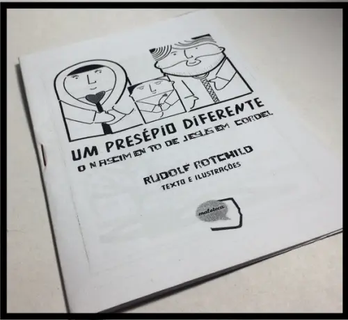 Presépio de Natal: Cordel + Bonecos + Caixa-gruta.