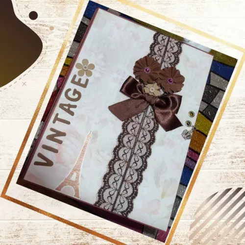 Scrapbook Vintage 2022 (álbum de Fotos com Papéis Especiais)