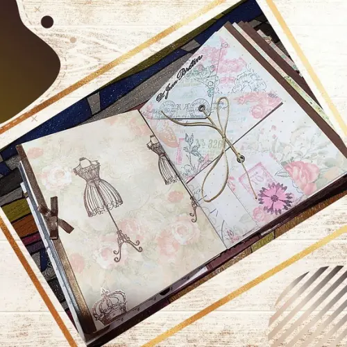 Scrapbook Vintage 2022 (álbum de Fotos com Papéis Especiais)