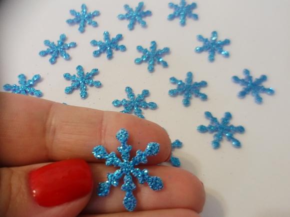 Aplique Floco de neve ( 50 unidades )