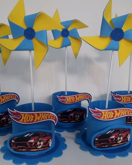 10 Centros de Mesa Hot Wheels