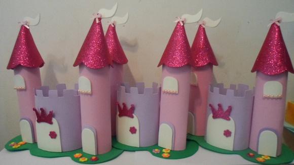 5 Centros de Mesa Castelo Princesas