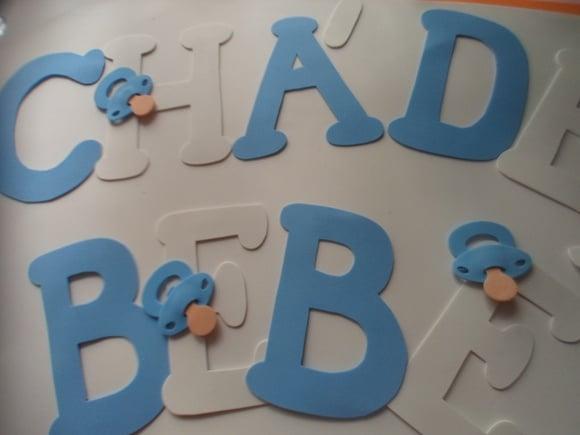 Letras de E.v.a. Chá de Bebê