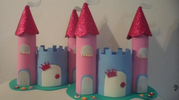 5 Centro de Mesa Castelo Princesas