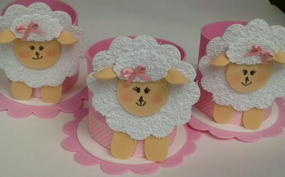 10 Centros de Mesa Ovelhinha