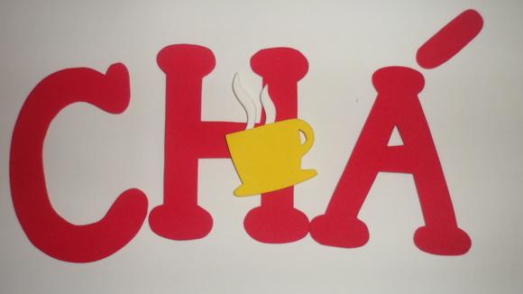 Letras Chá de cozinha