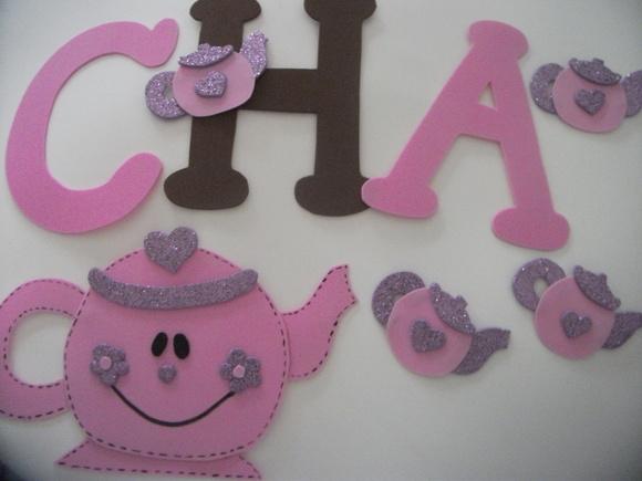 Letras  Chá de cozinha 