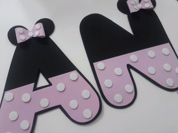 Letras Minnie Rosa
