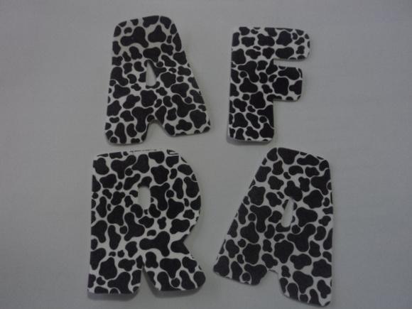 Letras em E.V.A. Safari