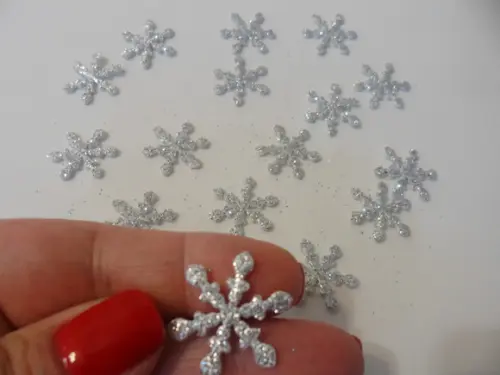 Aplique Floco de neve ( 50 unidades )