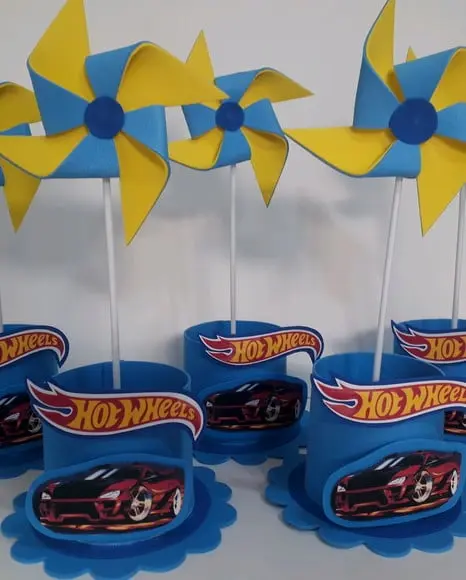 10 Centros de Mesa Hot Wheels