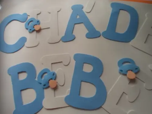 Letras de E.v.a. Chá de Bebê