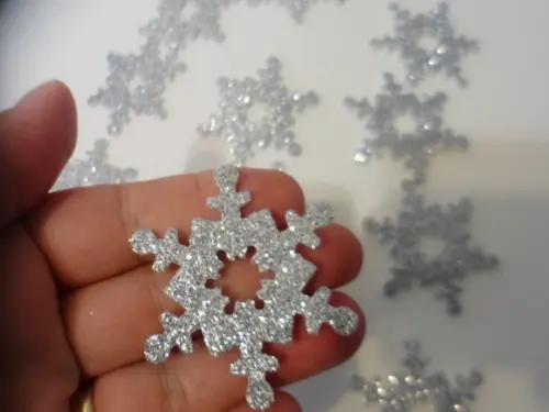 Aplique Floco de neve ( 30 unidades )