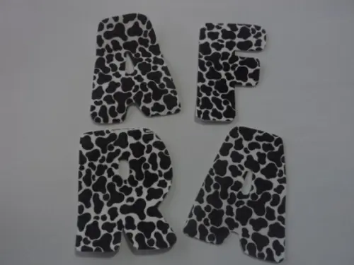 Letras em E.V.A. Safari