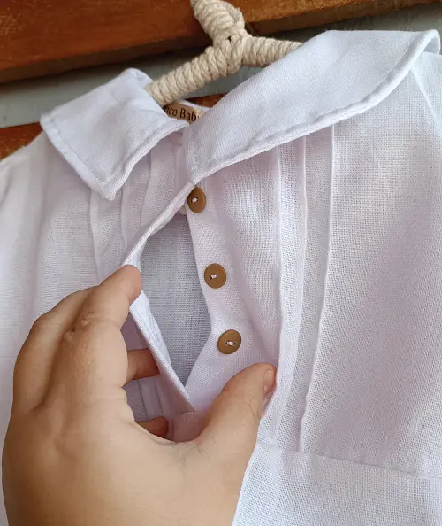 Mandrião e touca para batizado Alva