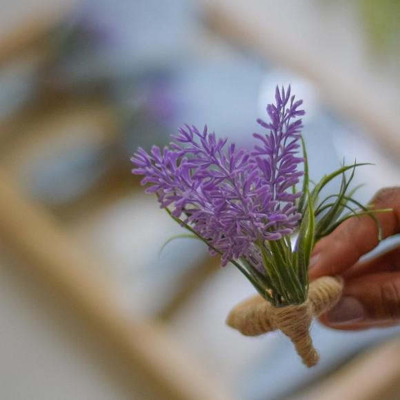 Porta Guardanapo de Lavanda 6 Lugares