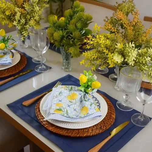 Mesa Posta Limão Siciliano 6 Lugares