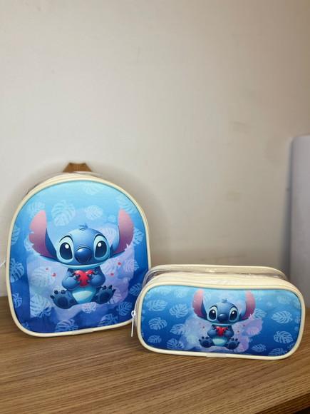 Mochila e Estojo Personalizado Stitch