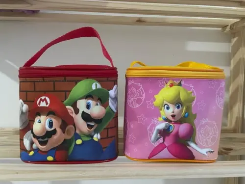 Bolsa Mario-bross e a Princesa-peach