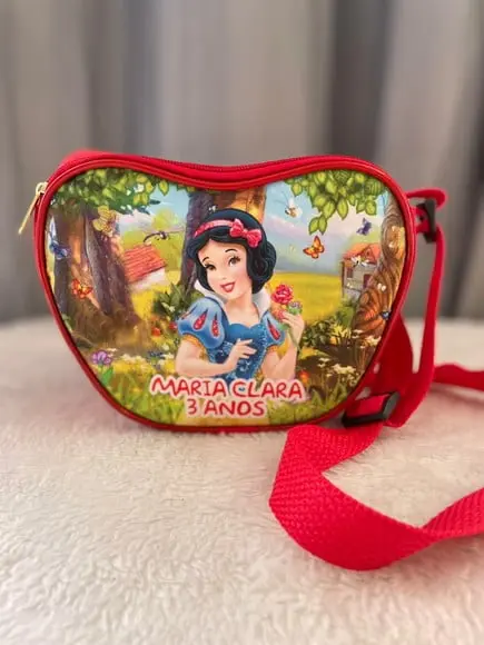 Bolsa Maçã Transversal Branca de Neve