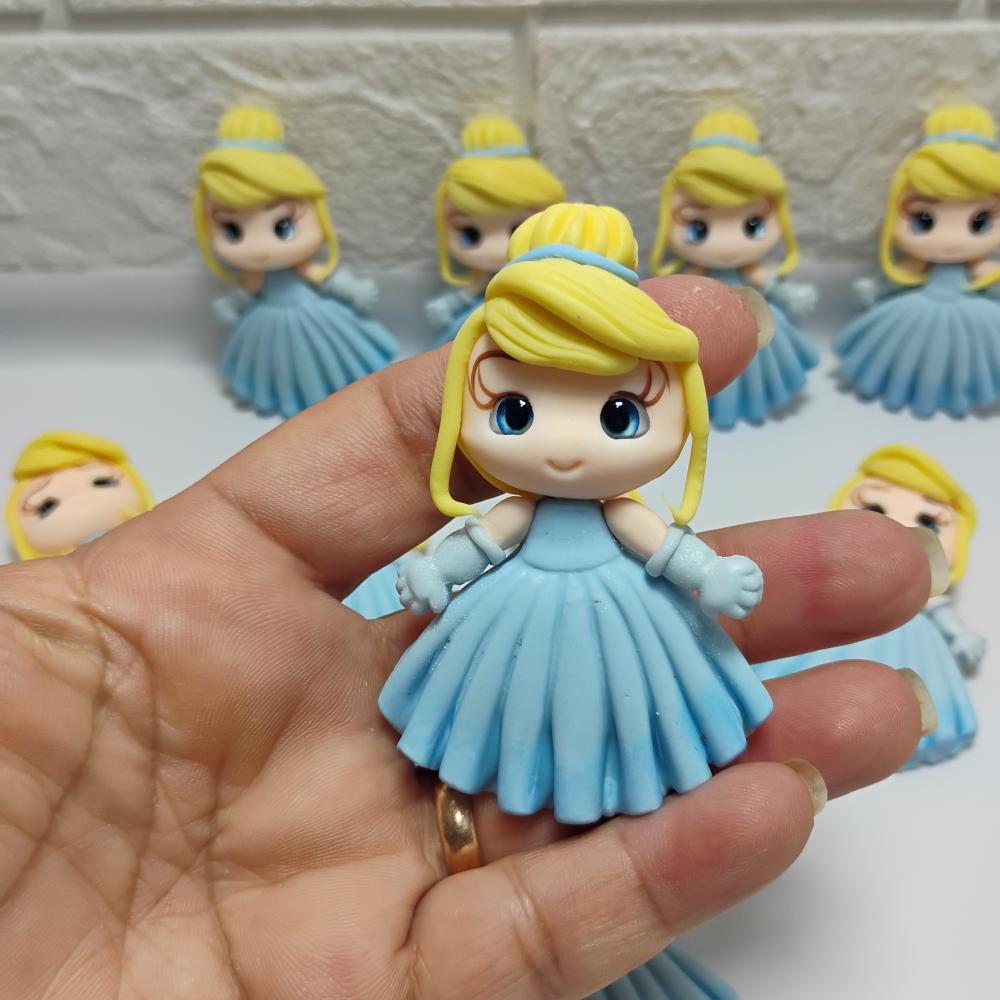 Apliques personalizados biscuit princesa Cinderela.