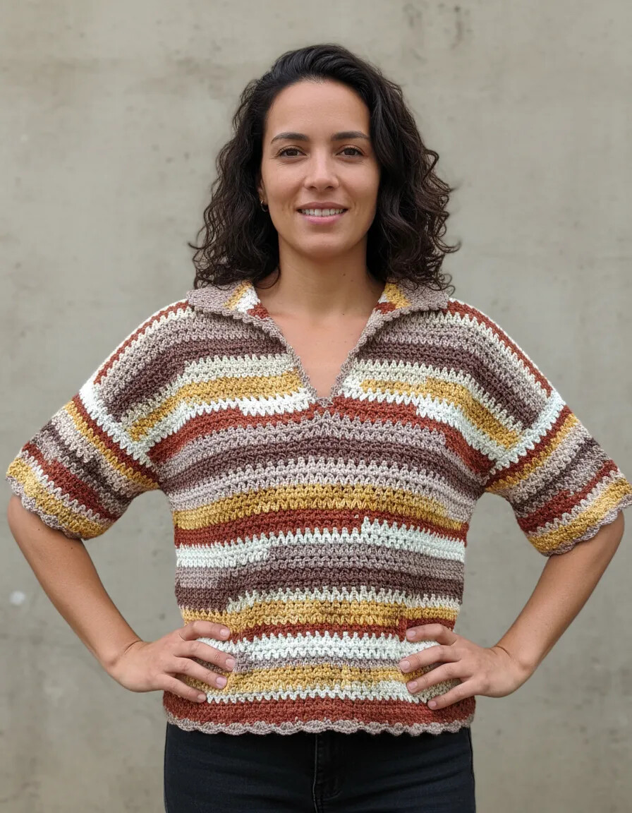 Camisa Feminina em Crochê