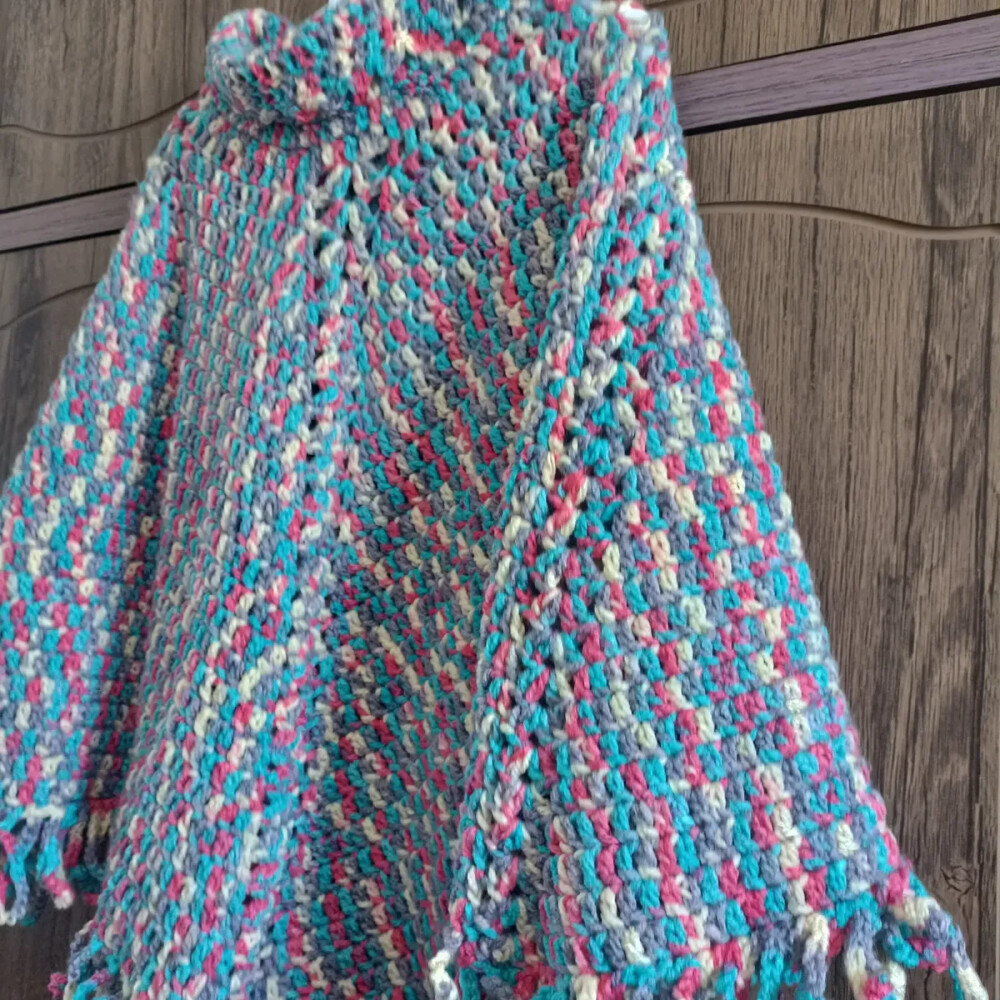 Poncho Capa em Crochê