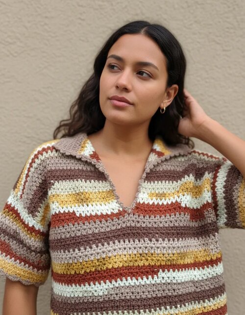 Camisa Feminina em Crochê