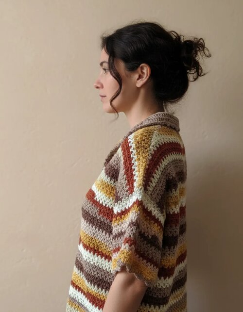 Camisa Feminina em Crochê