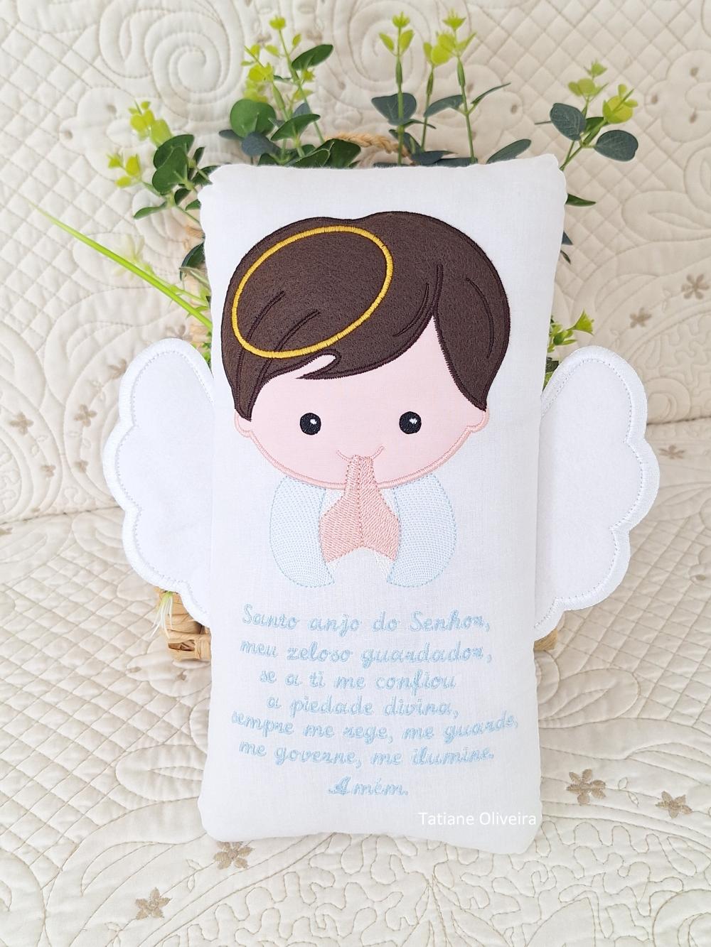 Naninha Anjo Com Oração do Anjo da Guarda - Naninha De Bebê Pe